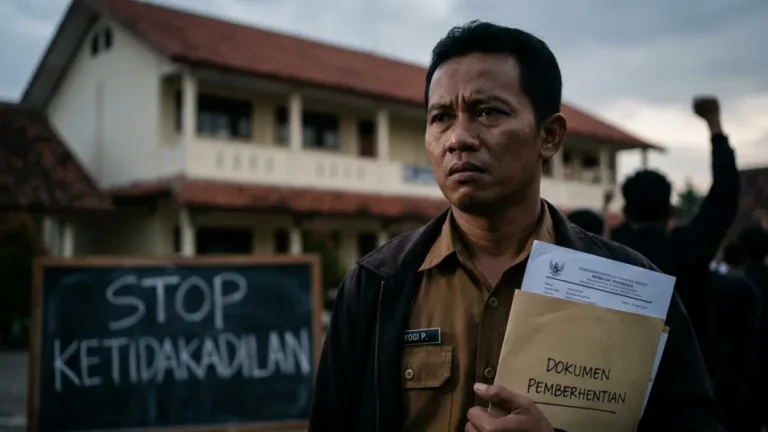 Guru Jombang Dipecat Yogi Susilo Melawan