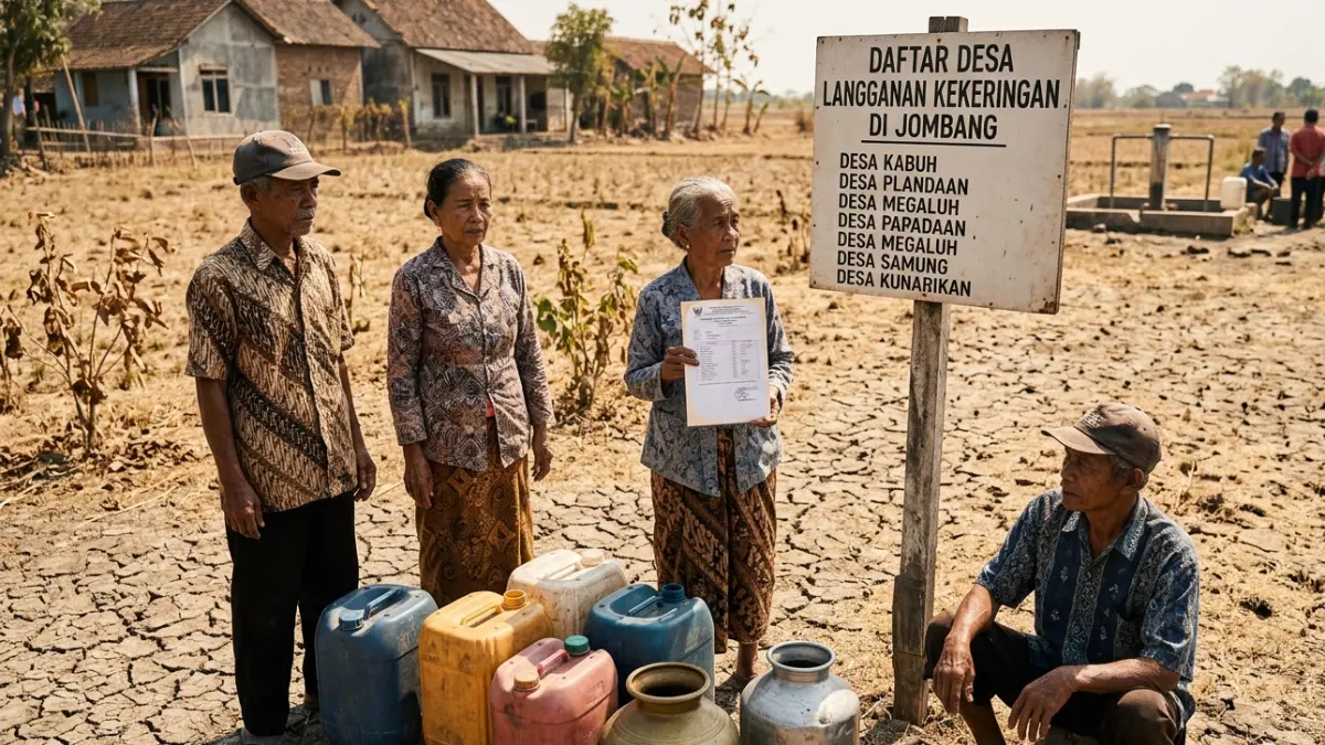 Daftar Desa di Jombang yang Langganan Kekeringan